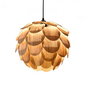 ELOISE ATTRACTIVE PINE SHAPED BRUSHED LIGHTS (WOODEN/ WHITE)