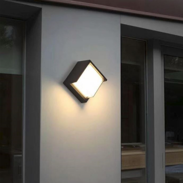 AETHER OUTDOOR  ACRYLIC SHADE WALL LIGHT (DIAMOND/ ROUND/ RECTANGLE)
